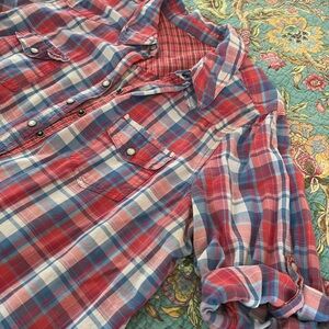 Tommy Hilfiger Summer Plaid mini shirt dress XL